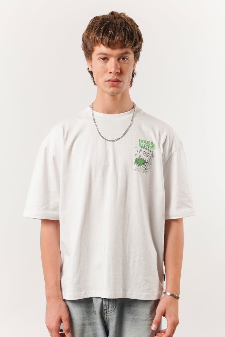 Box Fit Tee - White