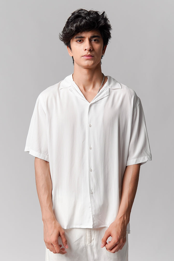 Linen Cuban Shirt - White