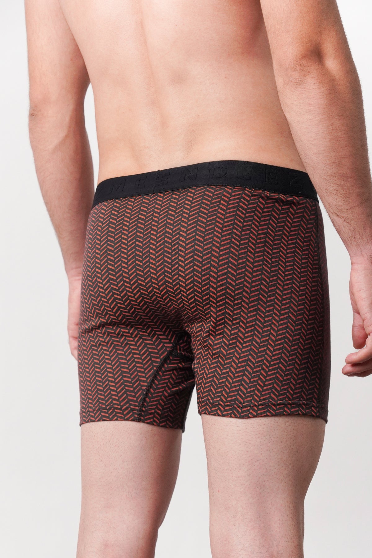 Printed All Day Boxers - Wine - FA alternate view