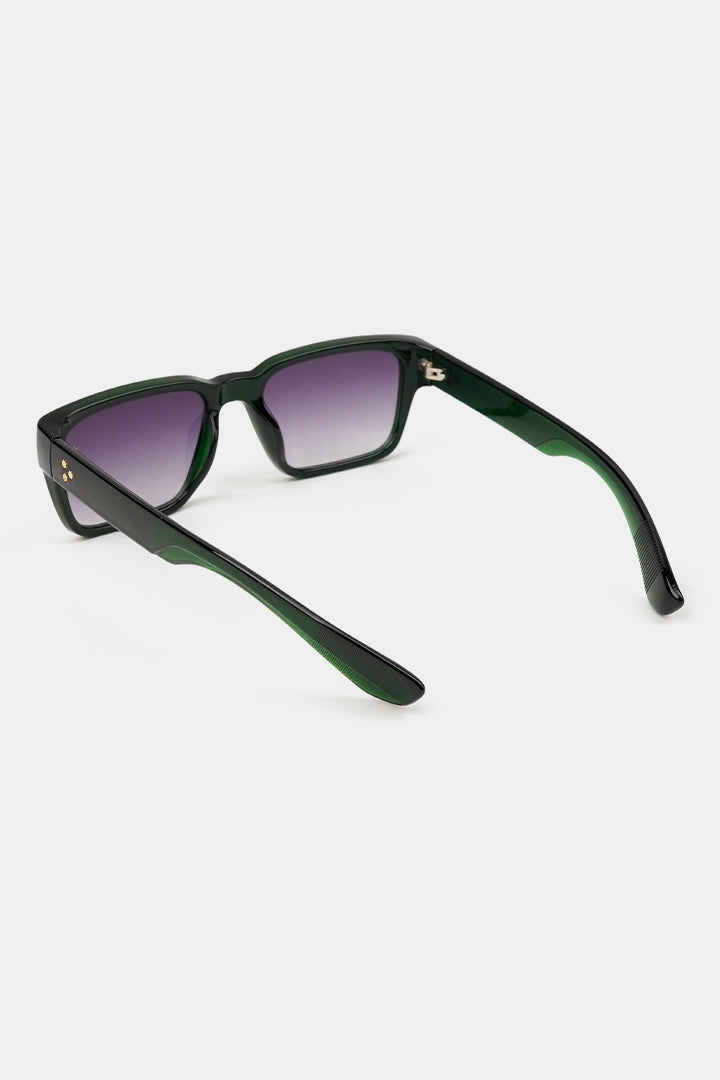 Rectangle Sunglasses - Emerald Green alternate view