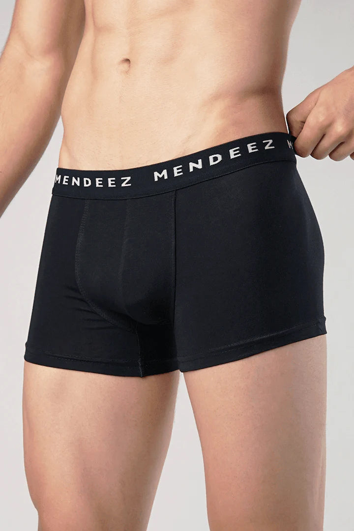 Boxer Trunks - Black, Navy Blue & Grey Pack Of 3 alternate view