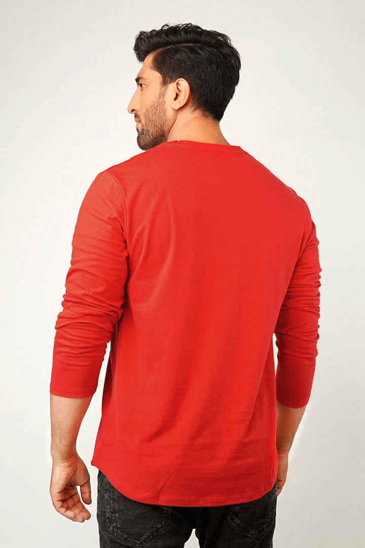 Red Full Sleeve T-Shirt