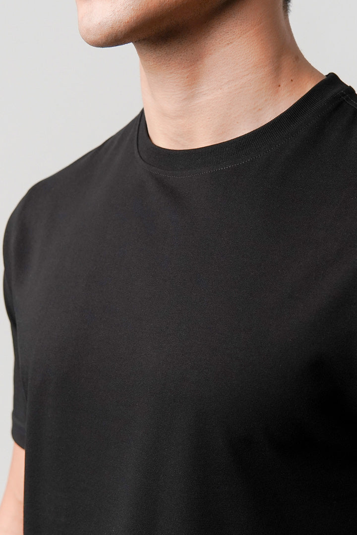Regular Fit Crew Neck T-Shirt - Black alternate view