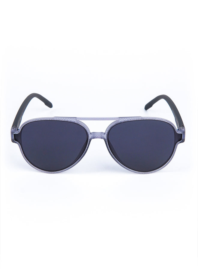 Aviator Oval Sunglasses Grey