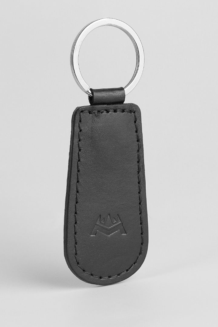 Leather Keychain - Black
