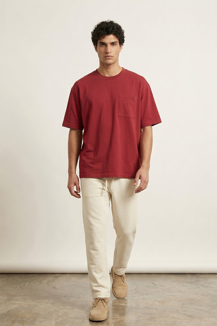 Maroon Oversized T-Shirt