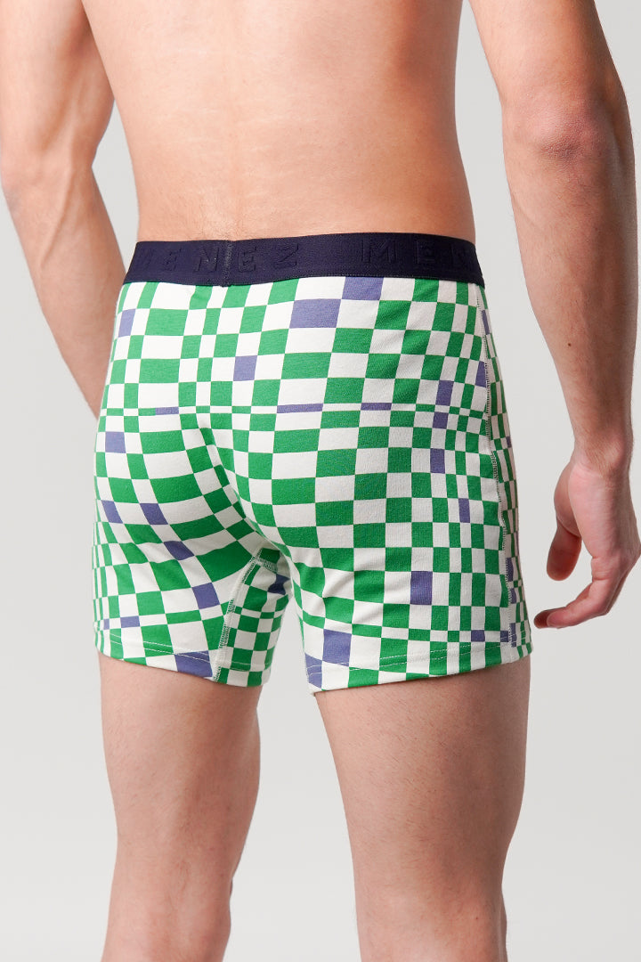 Checkered Ball Pouch Boxer - Multicolor alternate view