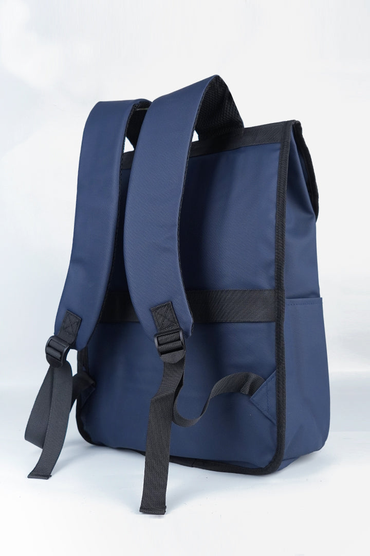 Urban Commuter Roll-Top Backpack - Ocean Blue