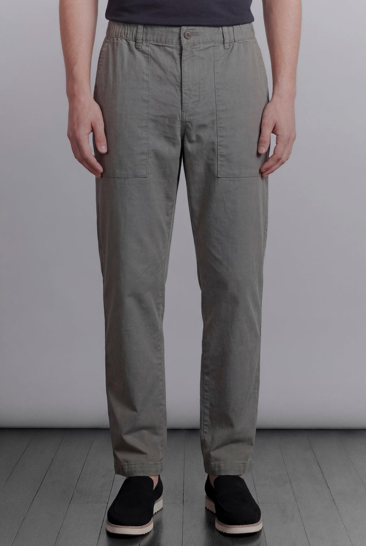 Classic Straight Pants - Grey