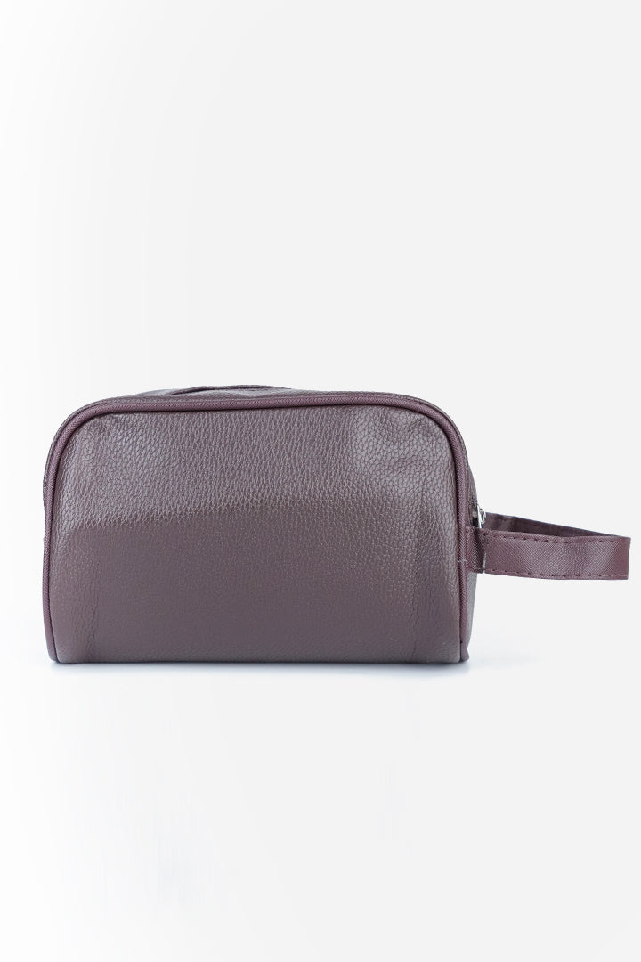 Heritage Leather Toiletry Pouch – Vintage Espresso
