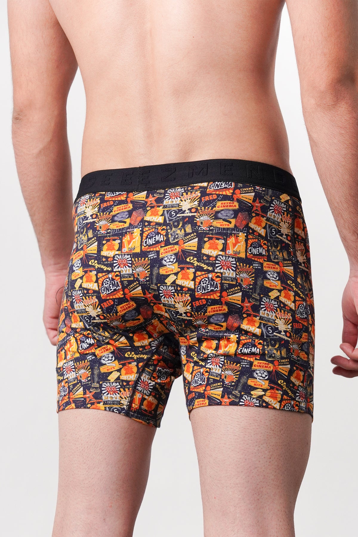 Printed All Day Boxers - Orange - FA alternate view