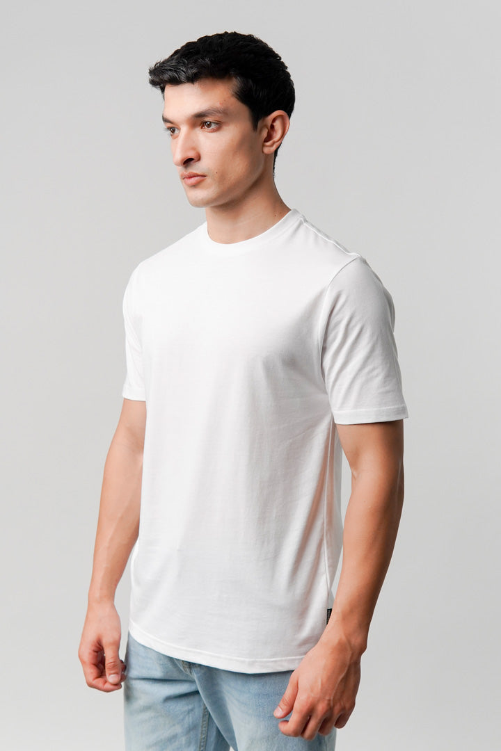 Regular Fit Crew Neck T-Shirt - White
