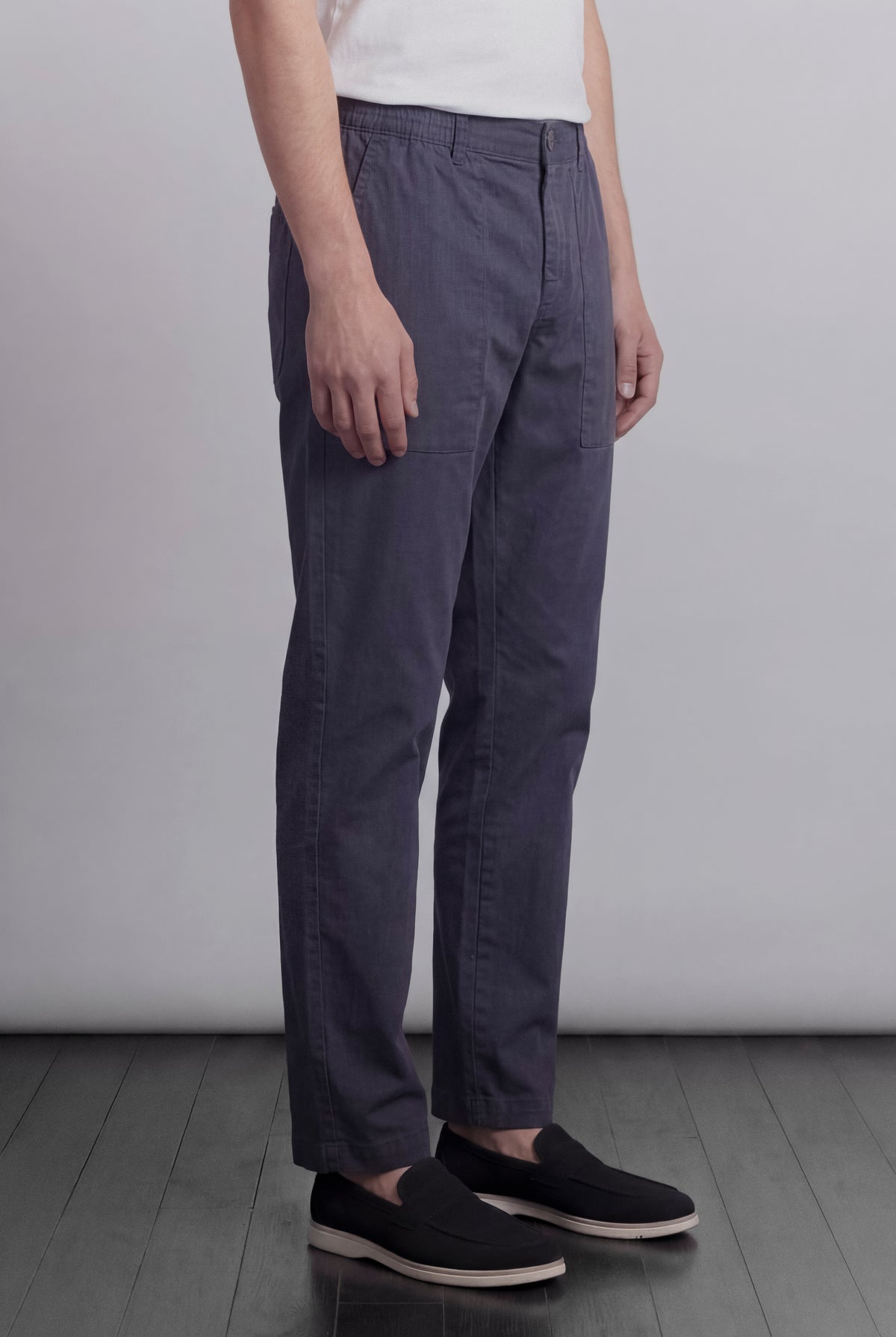 Classic Straight Pants - Navy Blue