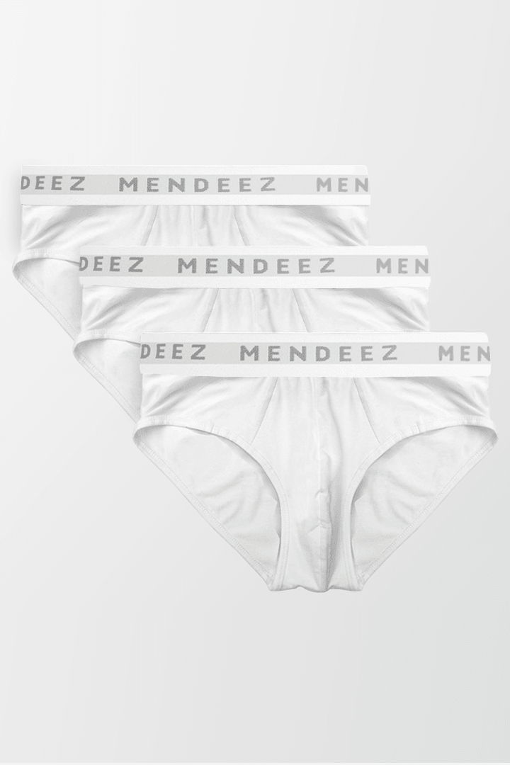Jacquard Brief - Pack of 3 - White