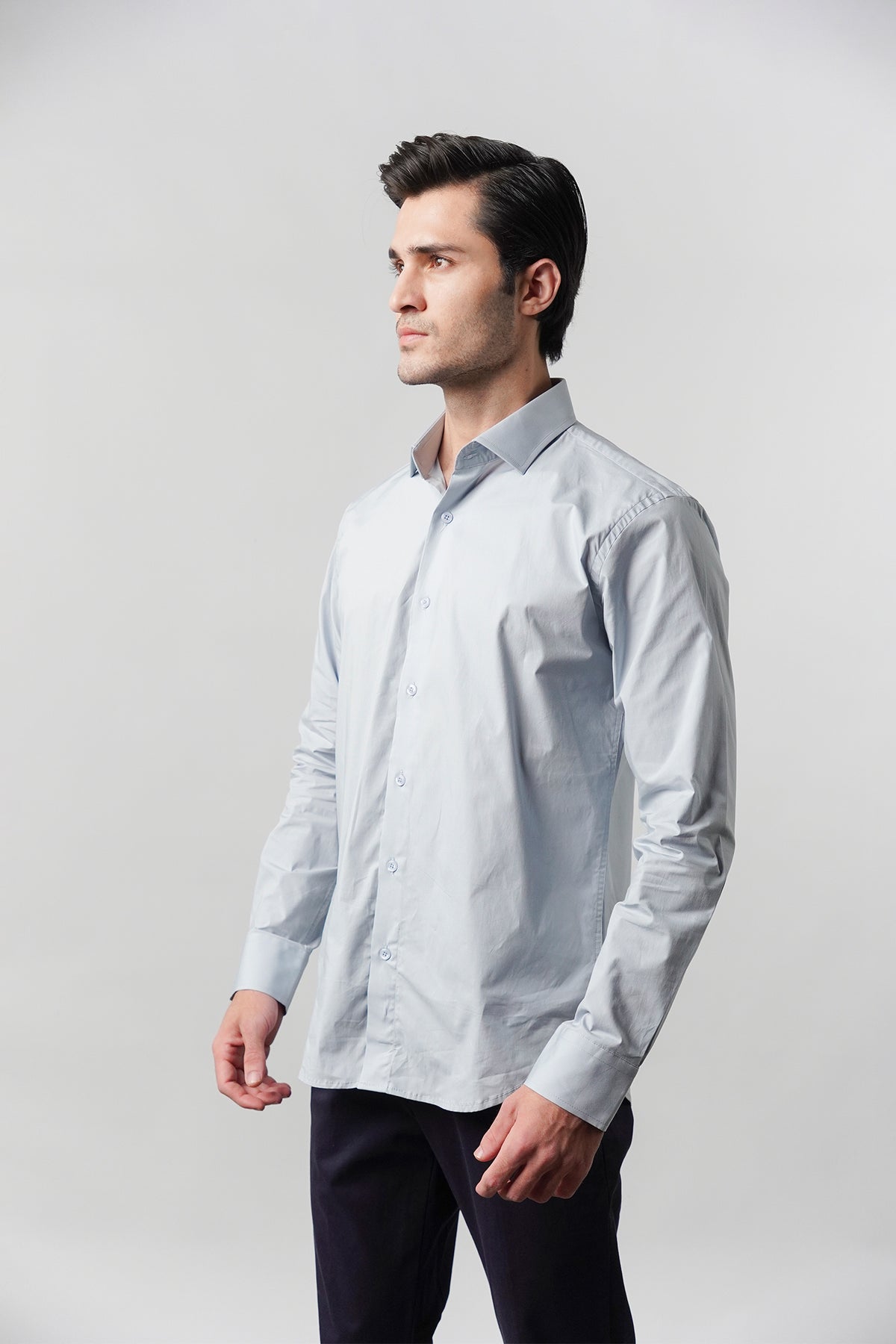 Plain Shirt - Slate Blue