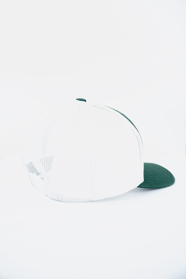 Paris Capital Trucker Cap - Dark Green