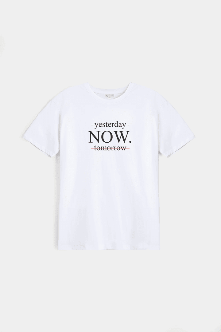Printed Graphic T-Shirt - White - FA alternate view