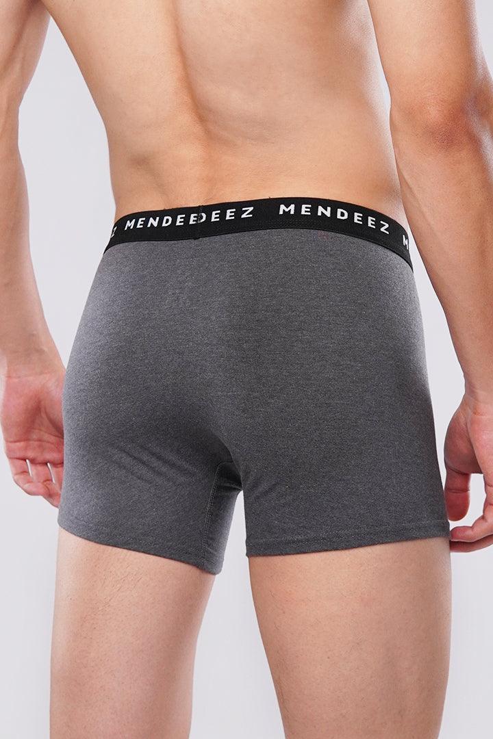 Classic Charcoal Grey Boxer Trunks alternate view