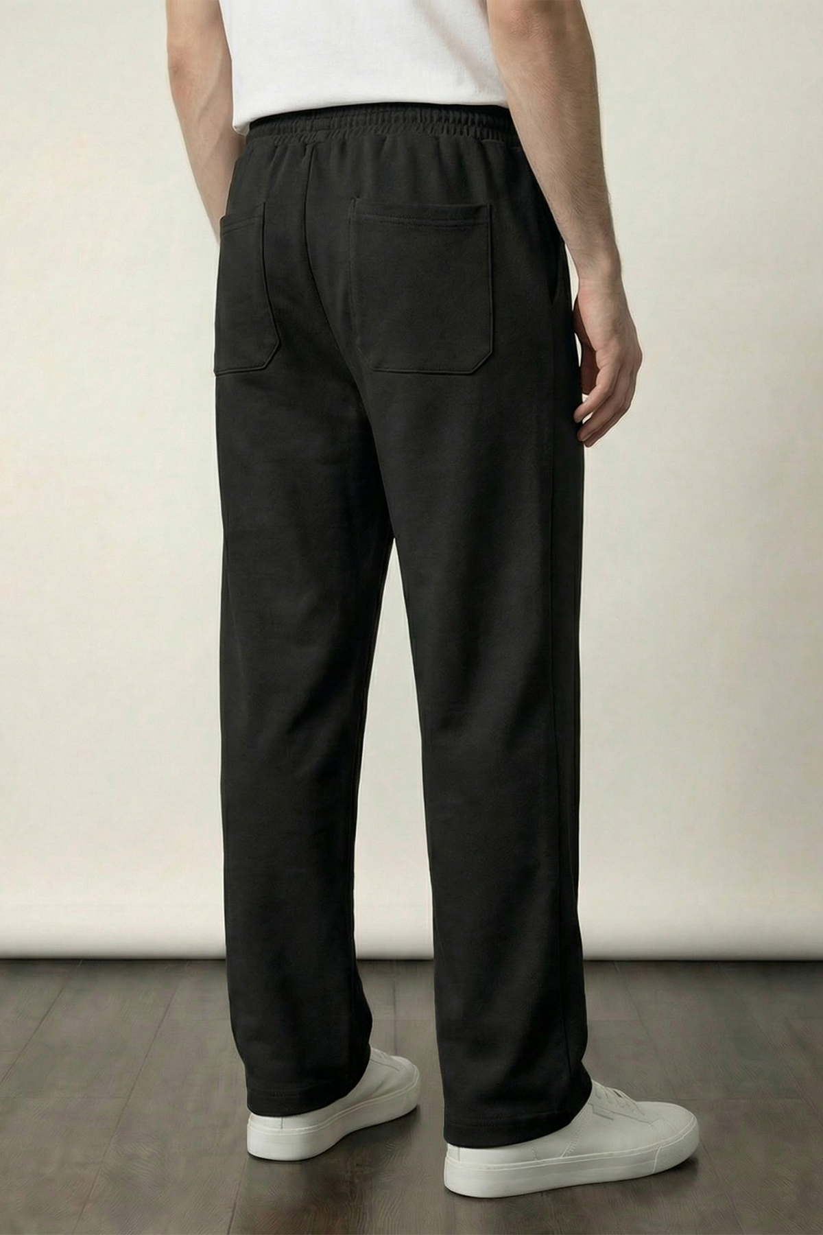 Pintex Jogger Pants - Black