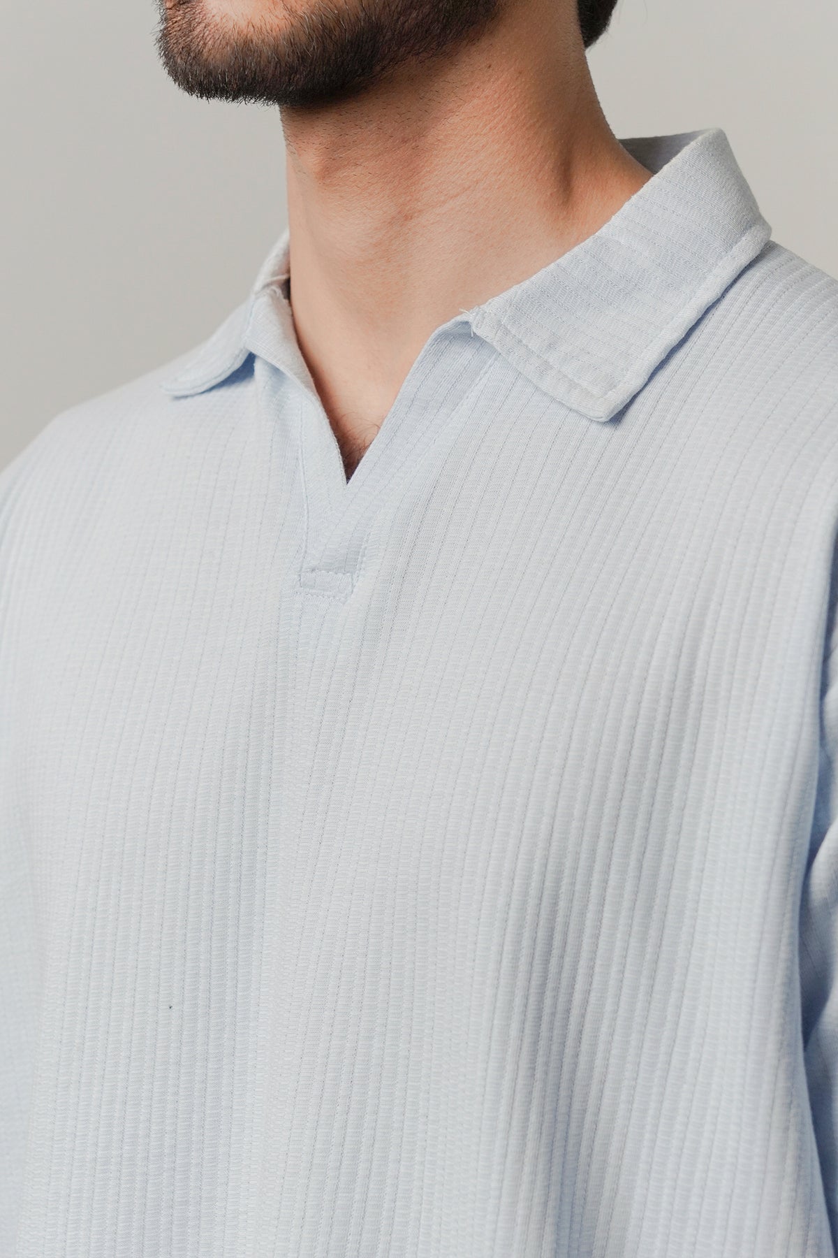 Johnny Collar Polo - Sky Blue alternate view