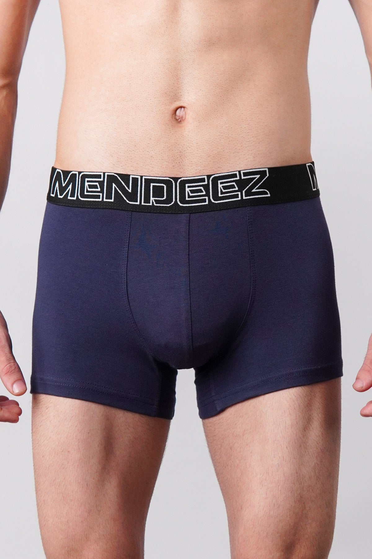 Boxer Trunks - Black, Navy Blue & Grey Pack Of 3 alternate view