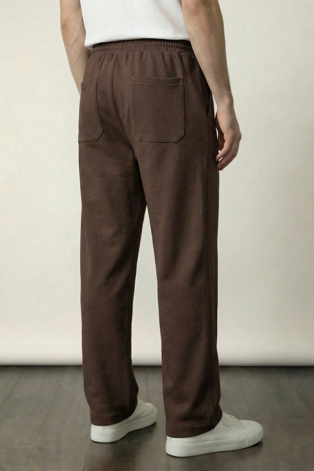 Pintex Jogger Pants - Chocolate
