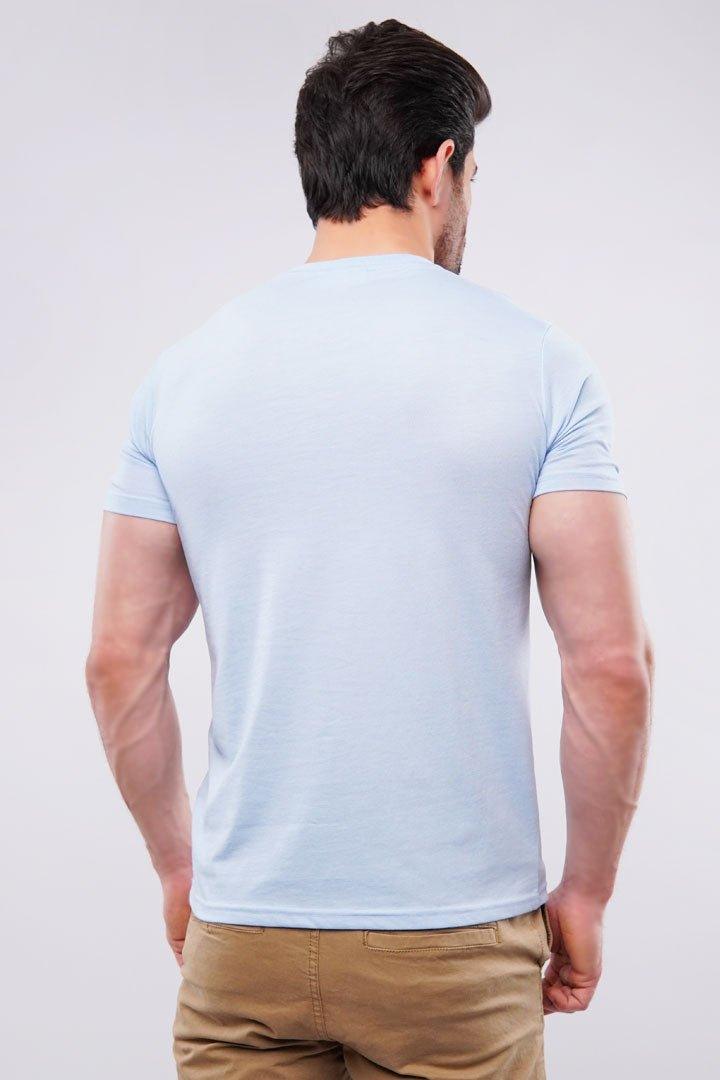 V-Neck T-Shirt - Sky Blue