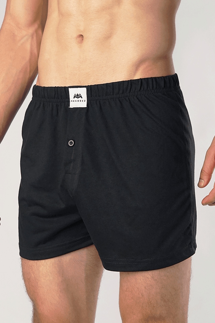 Jersey Boxer Shorts - Black Pack Of 3 alternate view