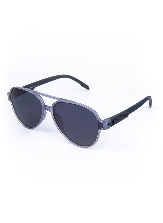 Aviator Oval Sunglasses Grey