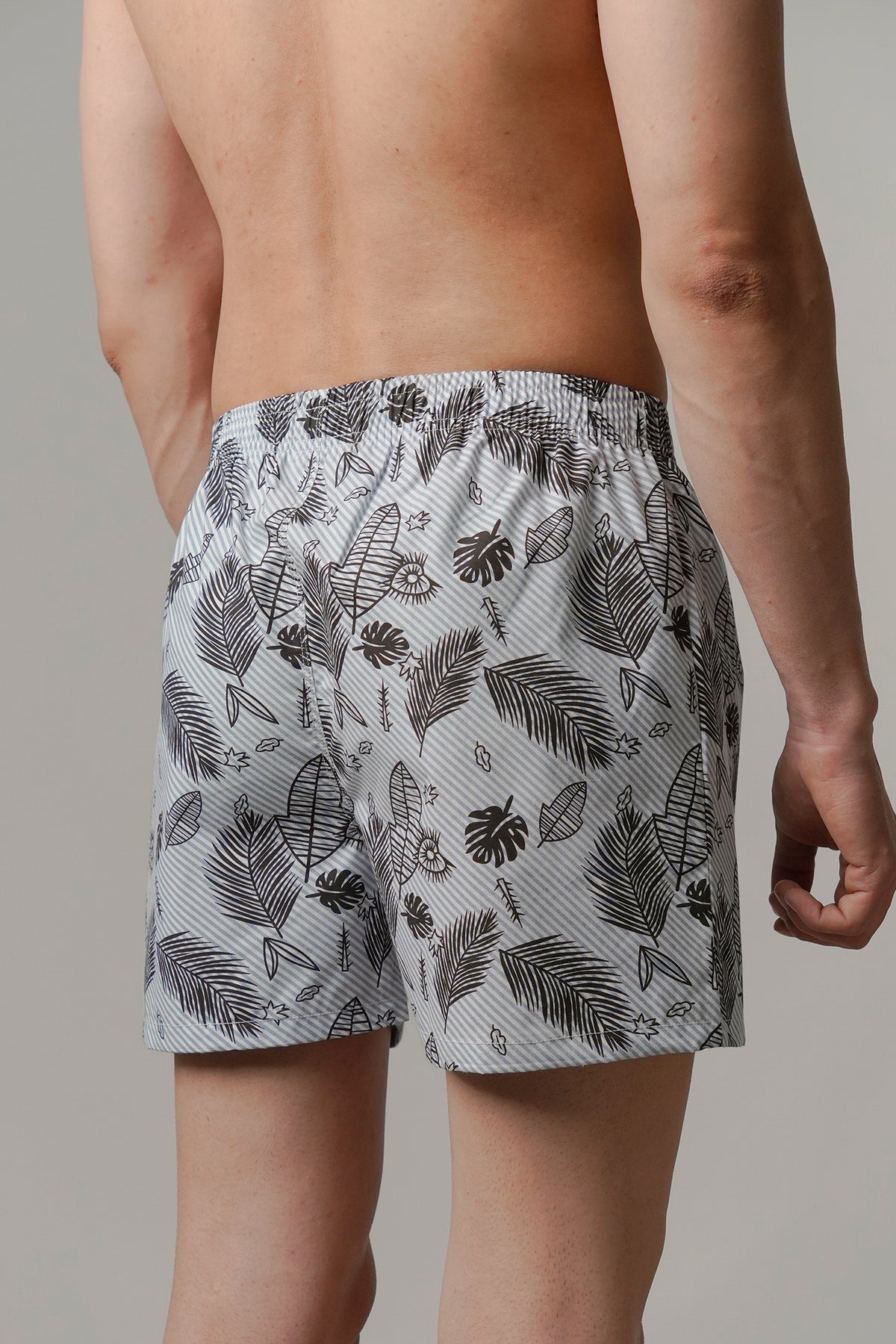 Printed Woven Boxer Shorts - Sky Blue alternate view