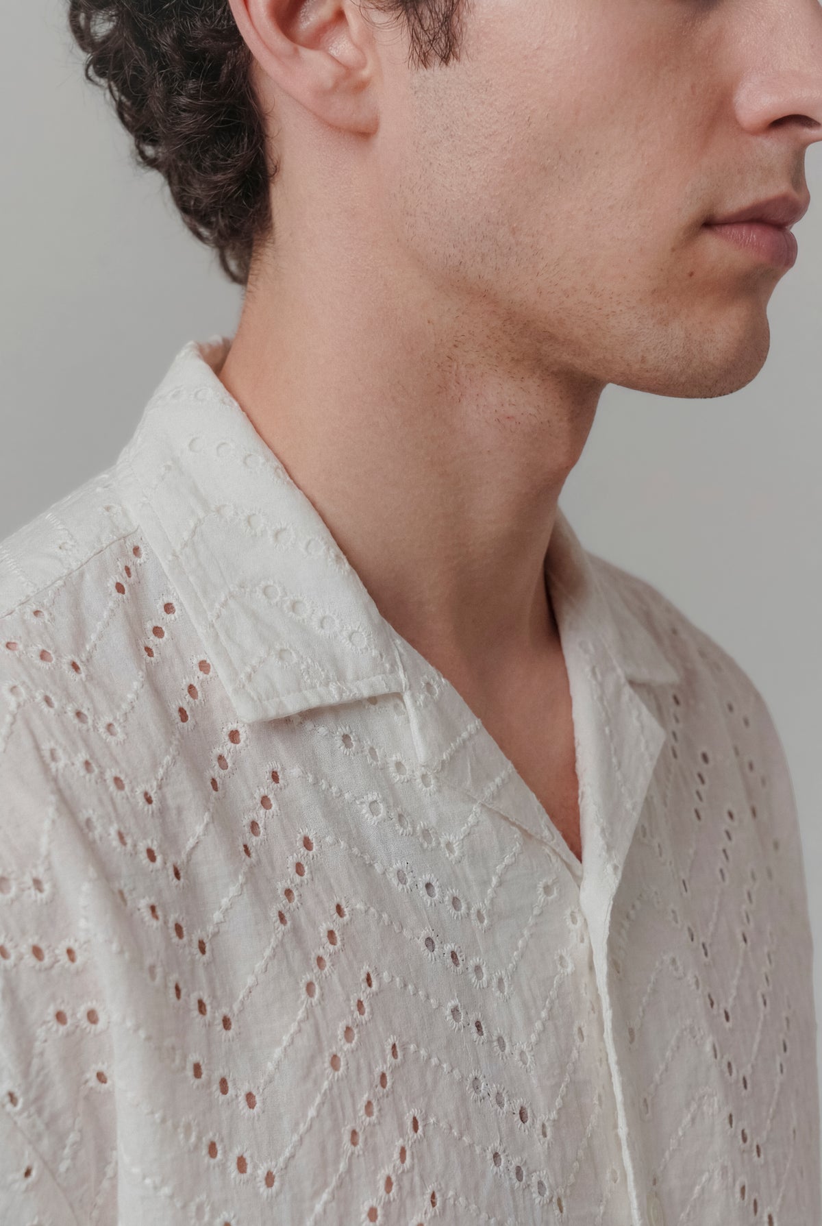 Cuban Shirt - White - FA alternate view