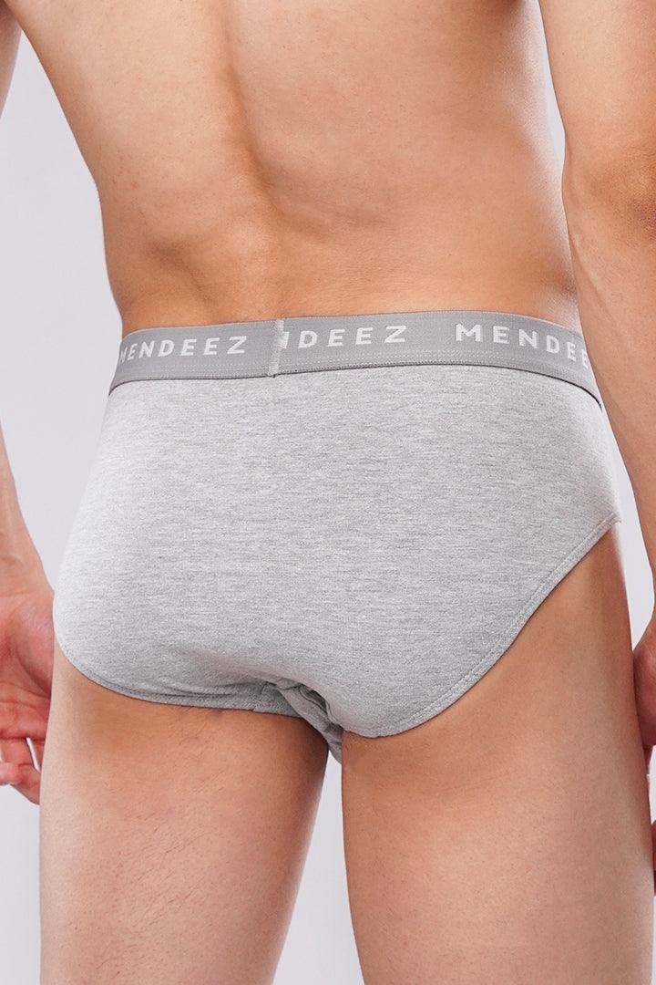 Briefs - Heather Grey - FA alternate view