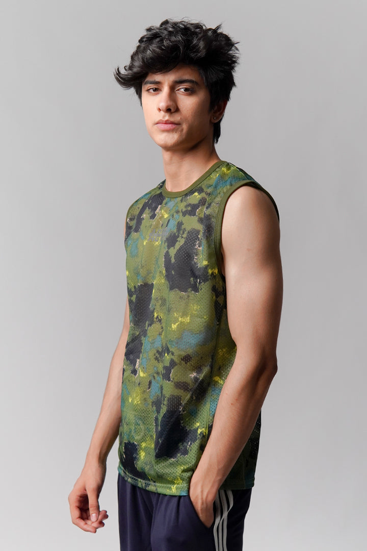 Mesh Tank Top - Camouflage