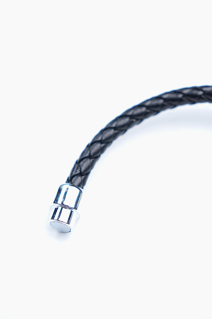 Black Silver Nail Bracelet