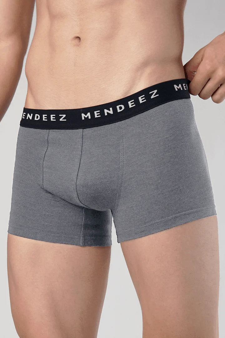 Boxer Trunks - Black, Navy Blue & Grey Pack Of 3