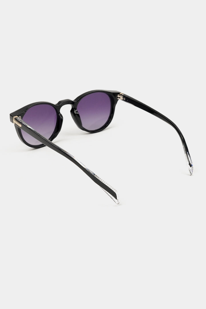 Round Sunglasses - Black alternate view