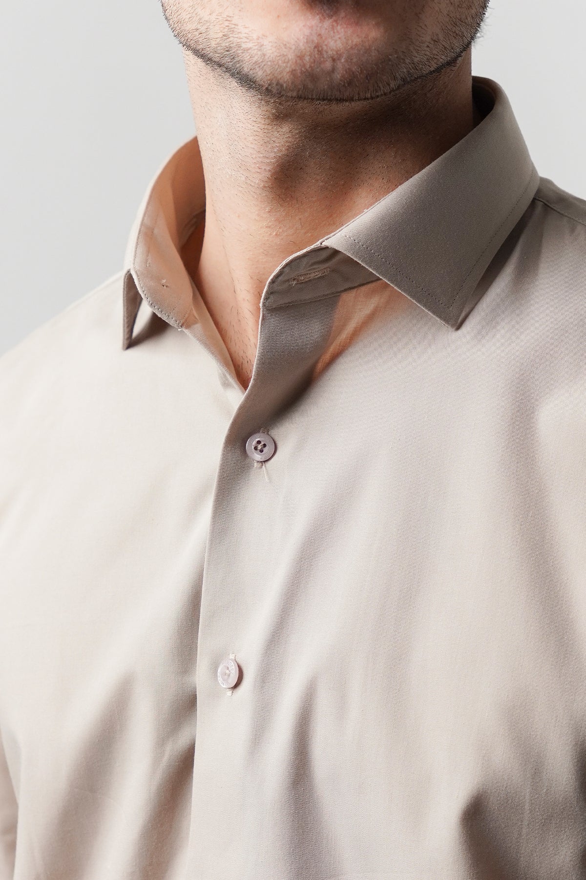Plain Shirt - Sand Brown alternate view