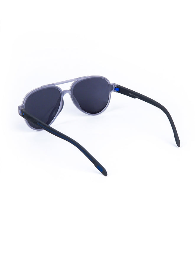 Aviator Oval Sunglasses Grey alternate view