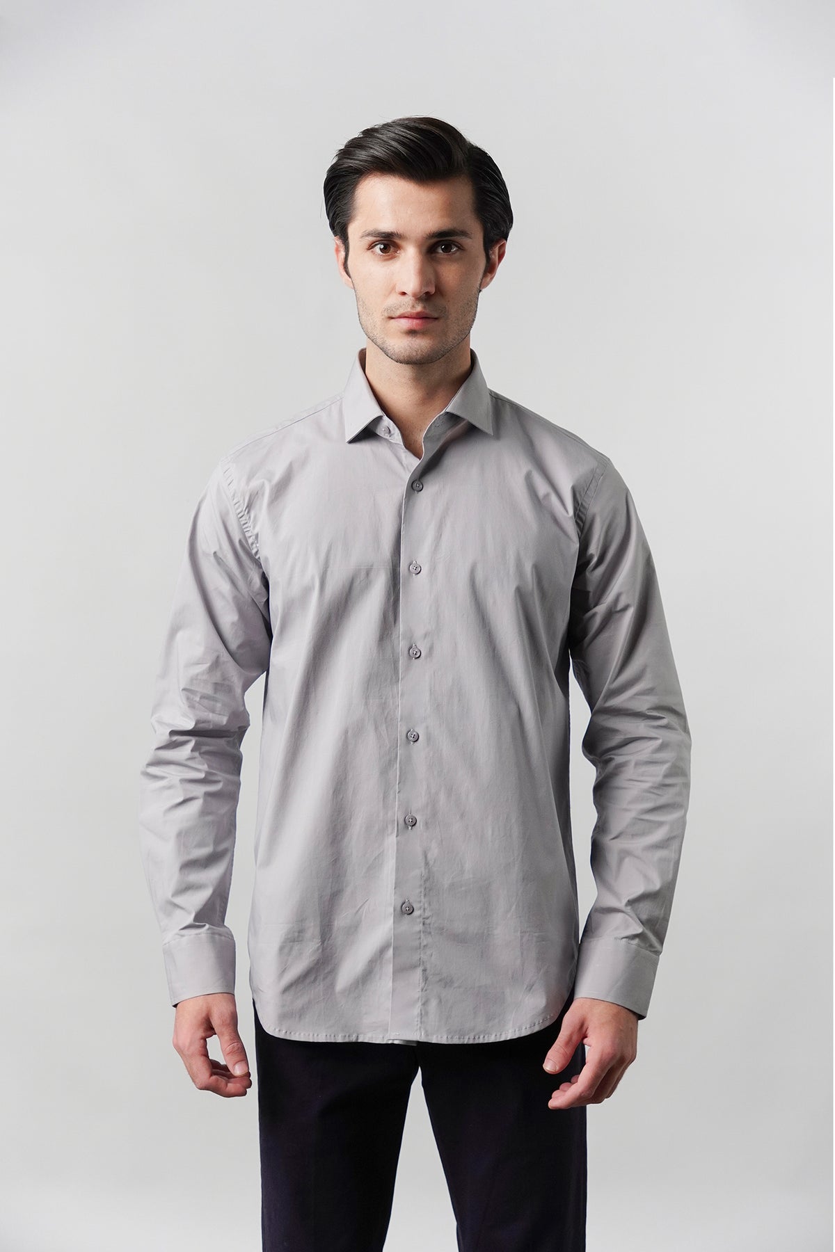 Plain Shirt - Grey