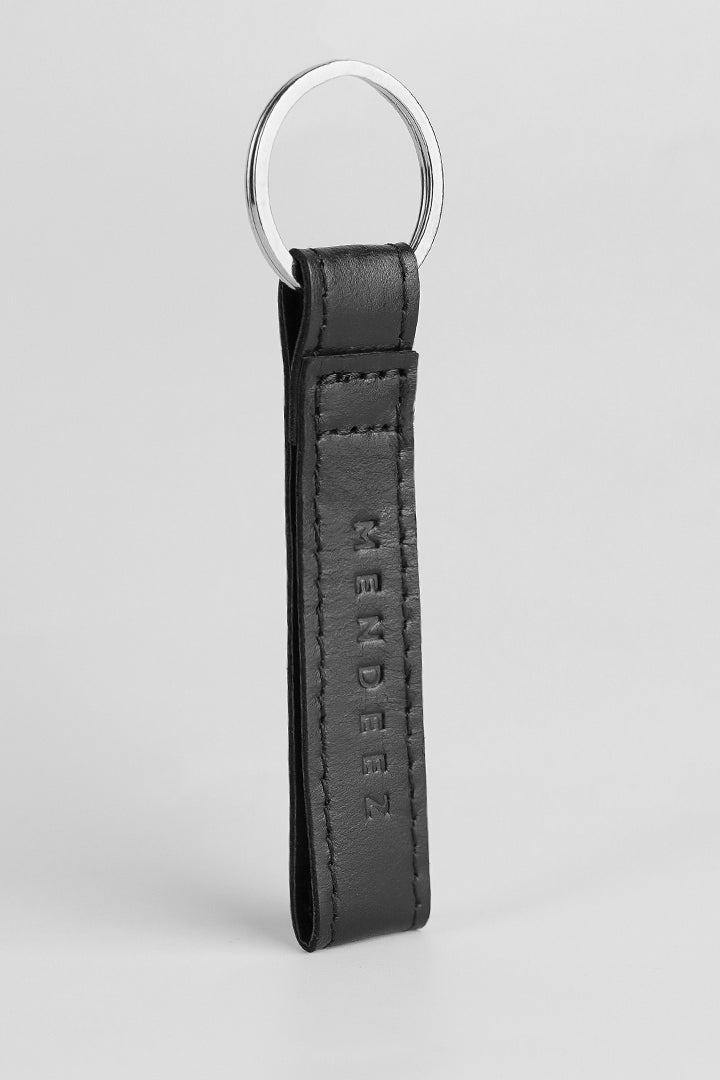 Leather Keychain - Black