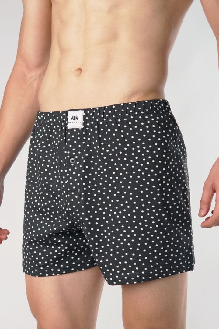 Polka Dots Jersey Boxer Shorts