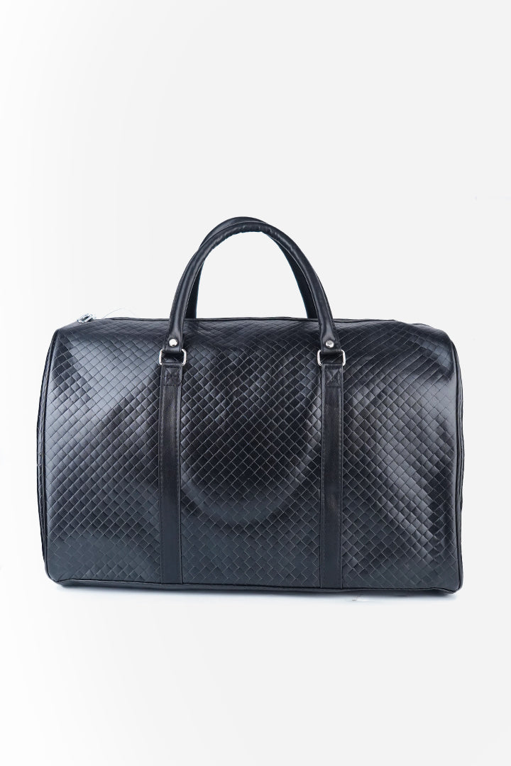 Quilted Duffle Bag - Black