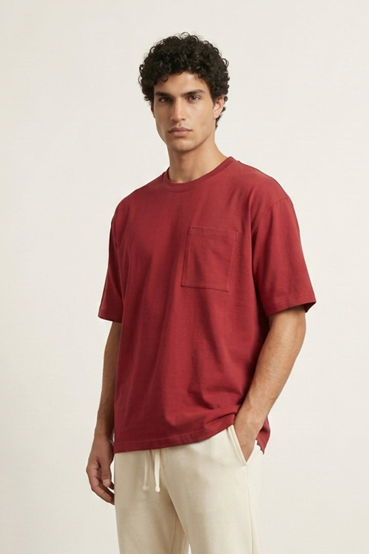 Maroon Oversized T-Shirt alternate view