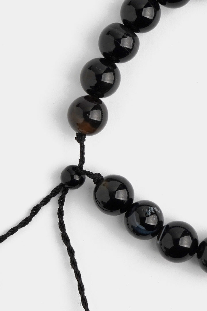 Adjustable Beaded Bracelet - Black alternate view