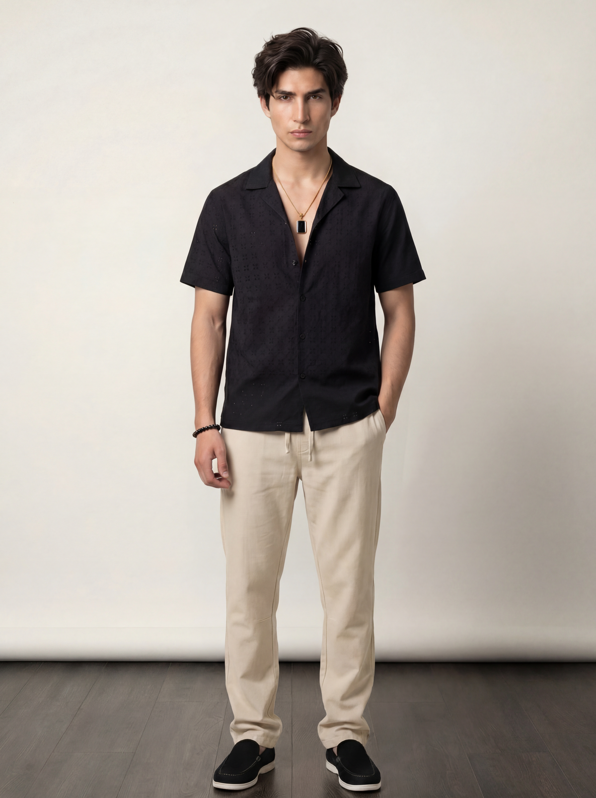 Cuban Shirt - Black - FA