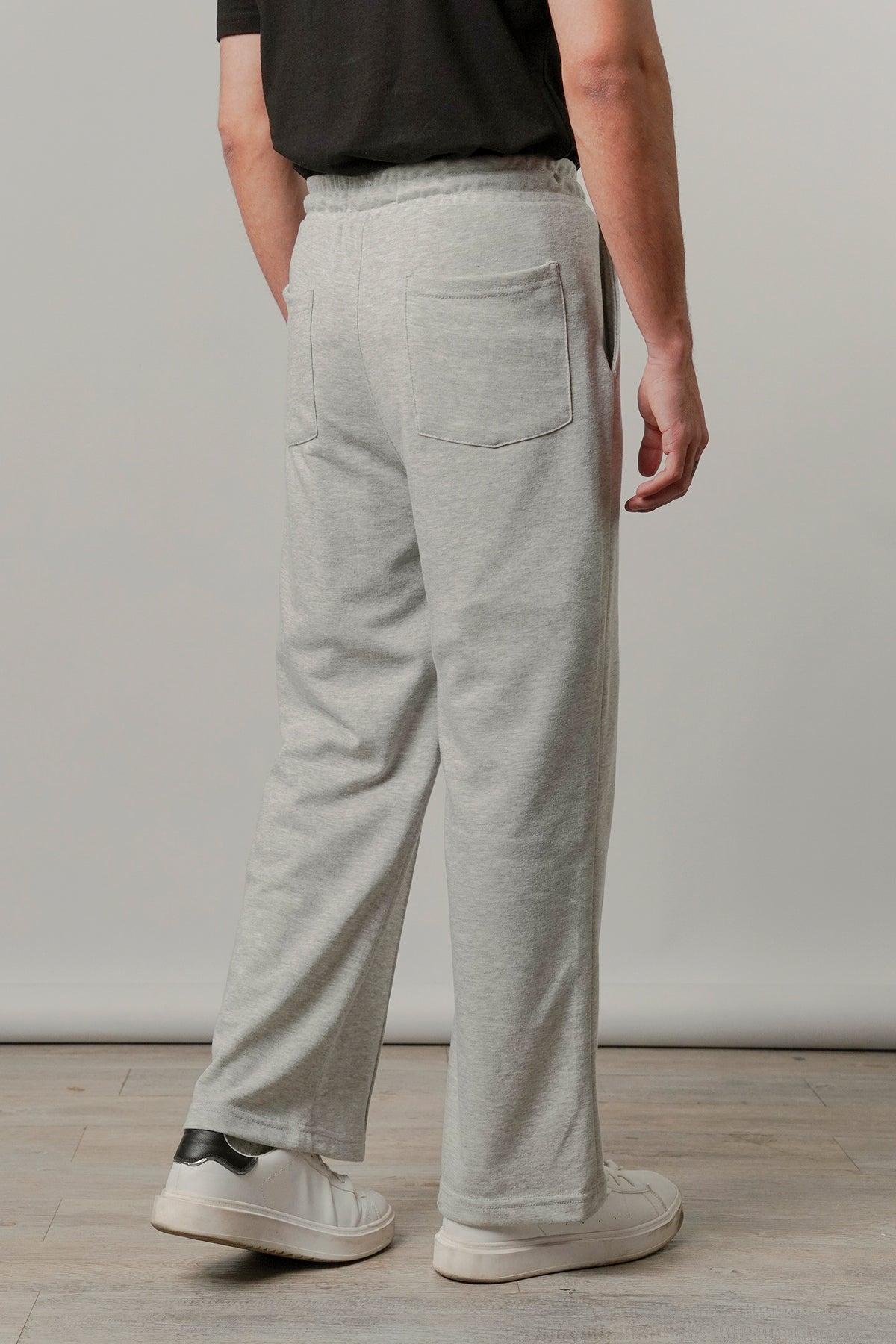 Pintex Jogger Pants - Heather Grey