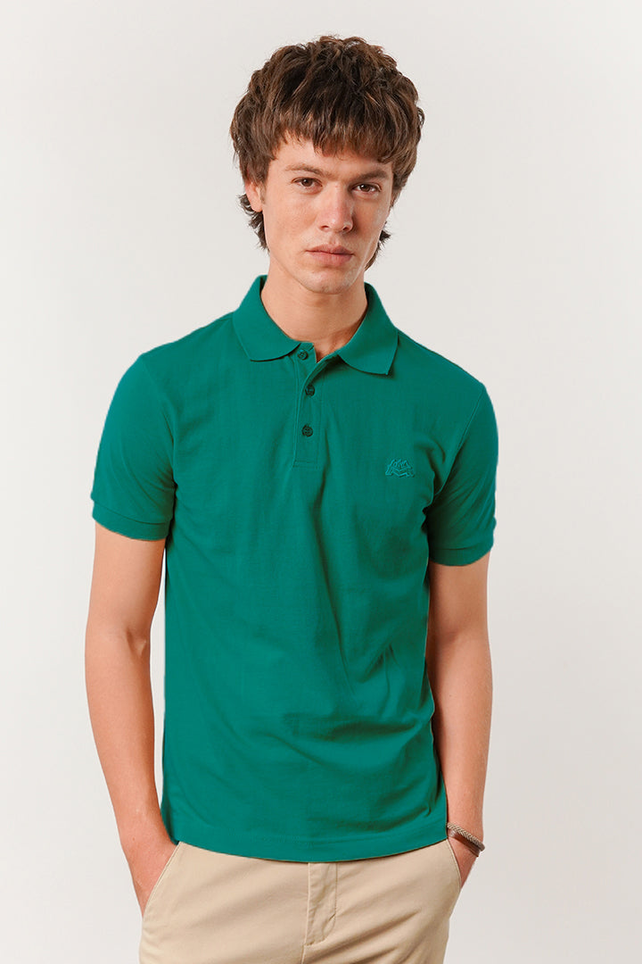 Regular Fit Polo Shirt - Emerald Green