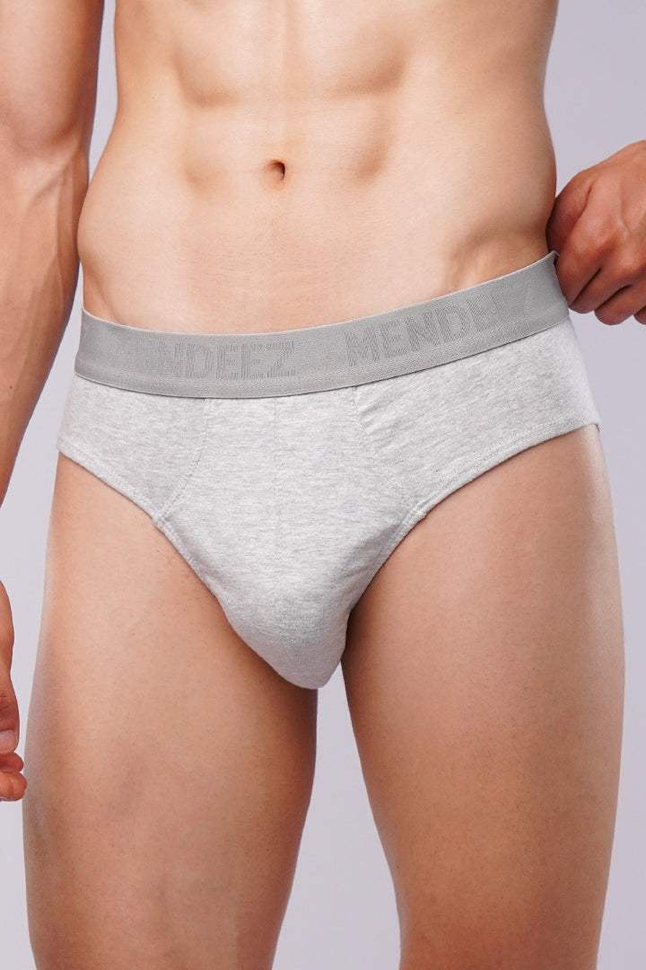 Brief - Black, White & Heather Grey Pack Of 3 alternate view