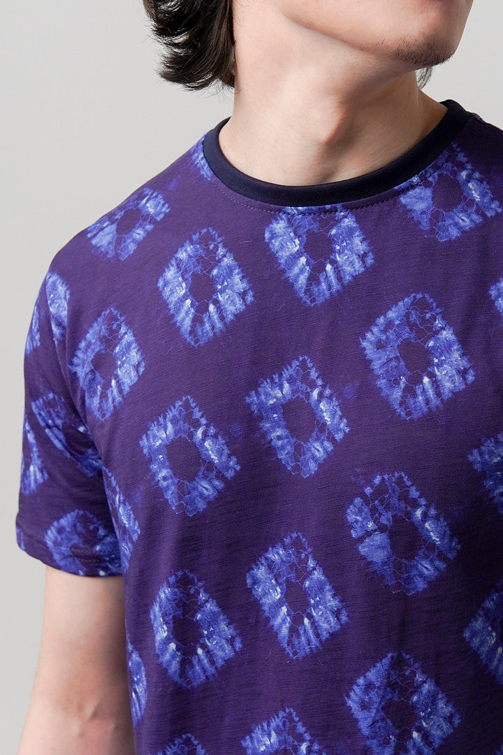 Printed T-Shirt - Purple alternate view