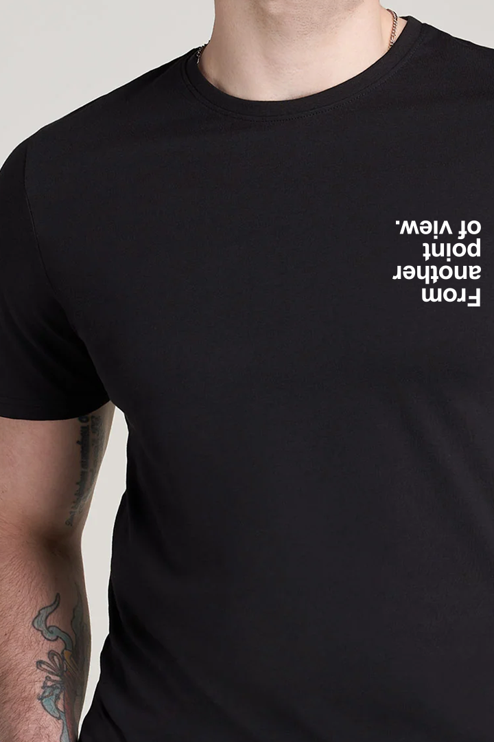 Printed Graphic Tee - Black alternate view